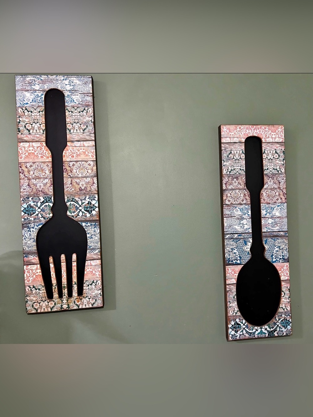 Pier 1 Chalkboard Spoon and Fork Set